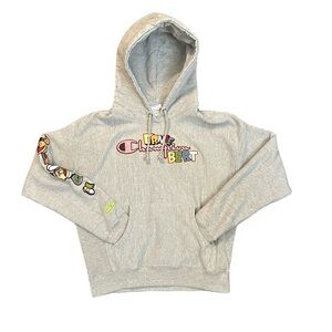 Champion x Sesame Street Women’s Medium Hoodie Bert and Ernie Gray Sweatshirt